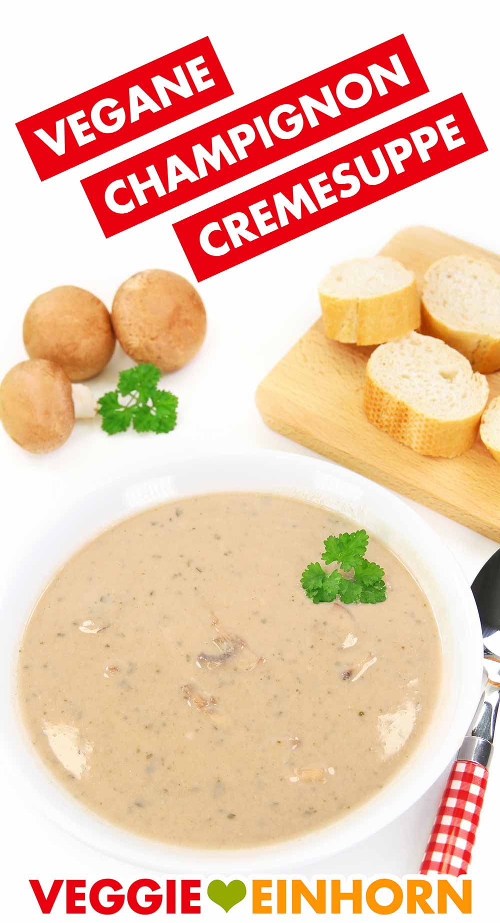 Vegane Champignoncremesuppe