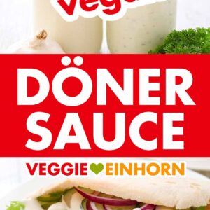 Vegane Dönersoße mit Joghurt und Knoblauch