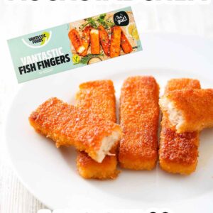 Fünf vegane Fischstäbchen von Vantastic Foods