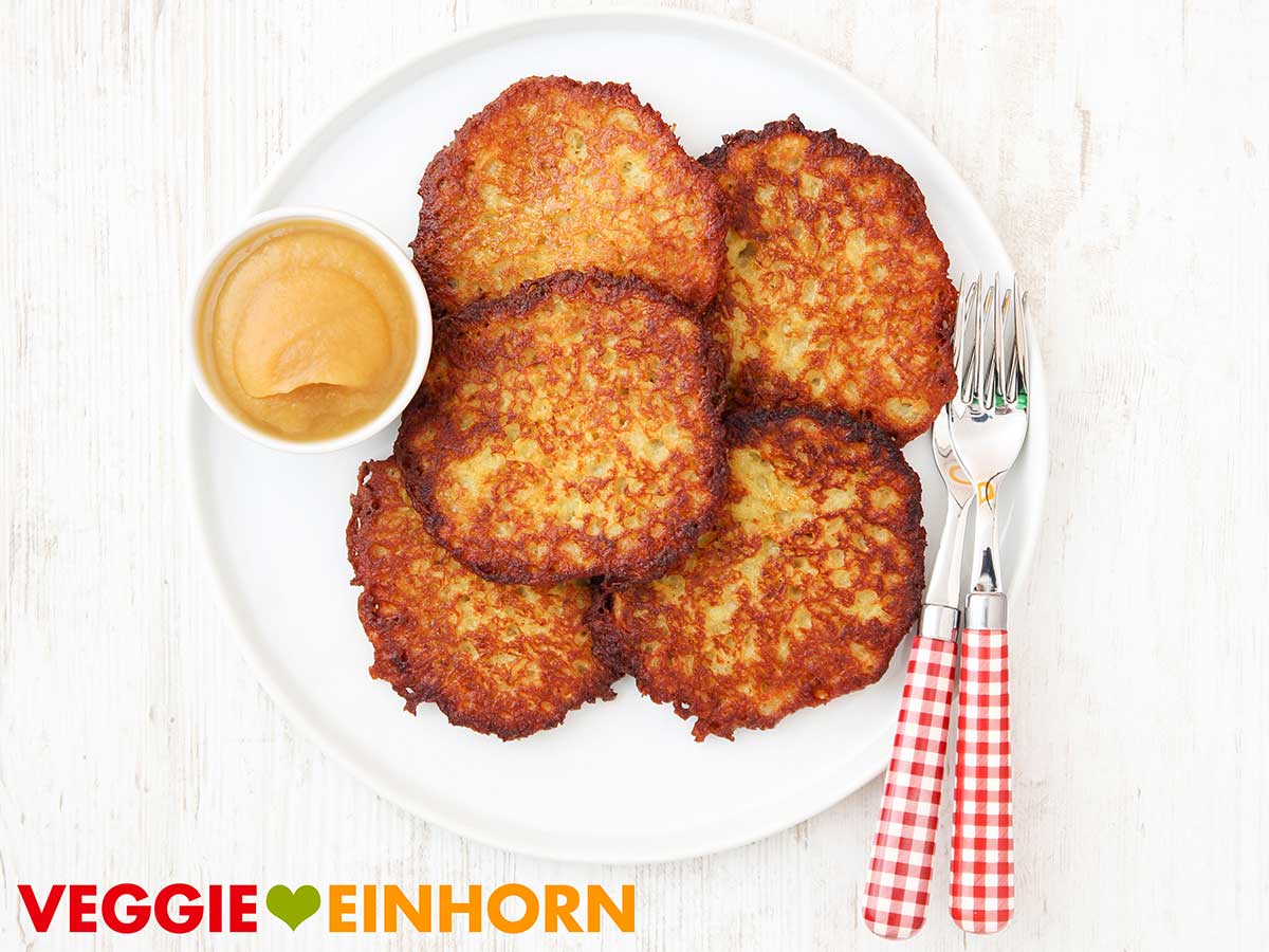 Vegane Kartoffelpuffer ohne Ei
