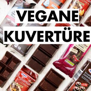 Packungen mit veganer Kuvertüre aus dem Supermarkt