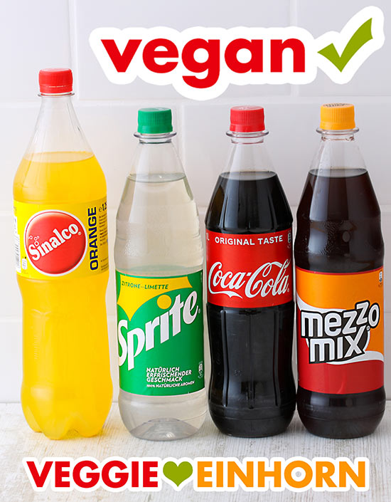 Limonaden für Limokuchen Sinalco, Sprite, Coca Cola, Mezzo Mix