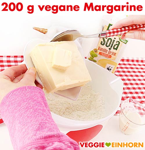 Vegane Margarine für Spitzbuben-Plätzchenteig Vegane Margarine für Spitzbuben-Plätzchenteig