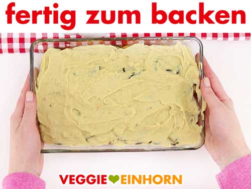 Fertig vorbereitete vegane Moussaka Fertig vorbereitete Moussaka