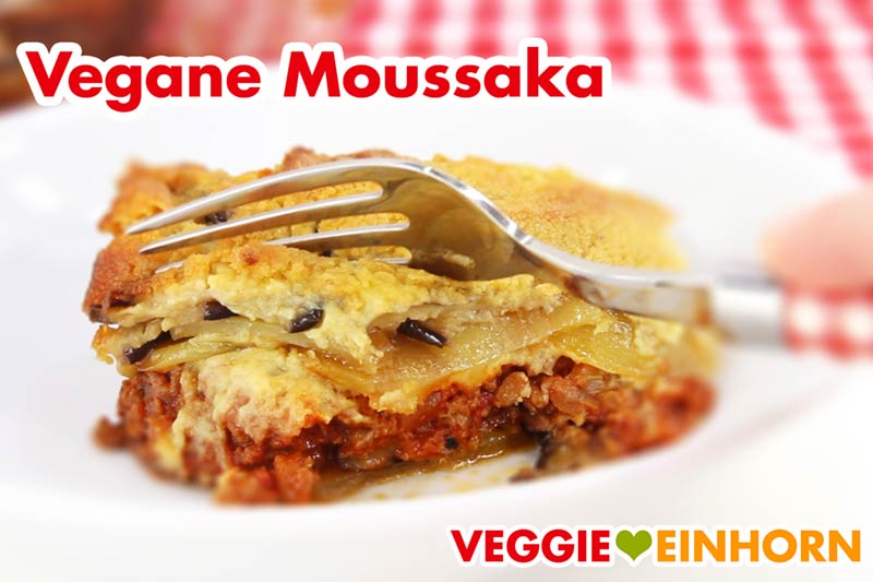 Vegane Moussaka mit Auberginen