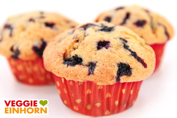 Vegane Blaubeermuffins Vegane Blaubeermuffins
