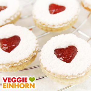 Vegane Plätzchen backen - Spitzbuben