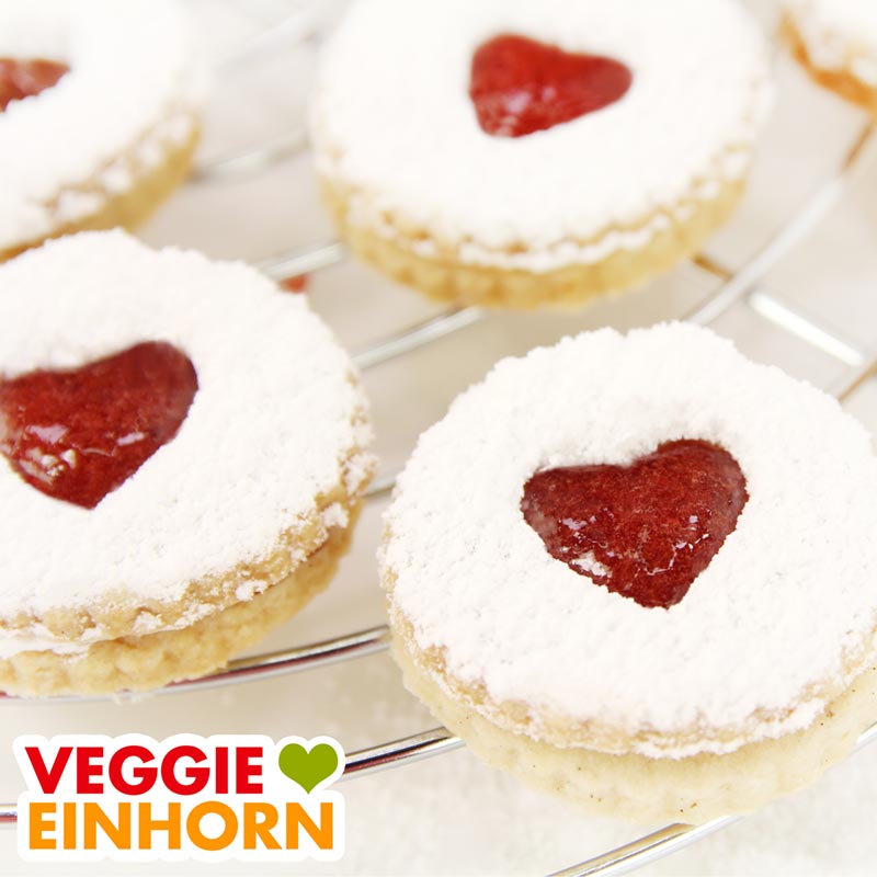 Vegane Plätzchen backen - Spitzbuben
