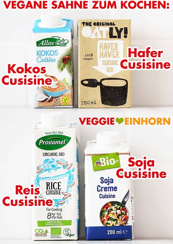 Kokos Cuisine, Hafer Cuisine, Reis Cuisine, Soja Cuisine