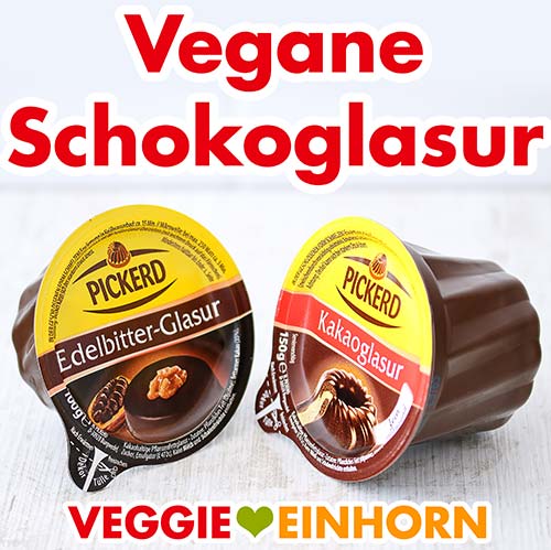 Vegane Schokoglasur Zwei Packungen mit veganer Schokoglasur
