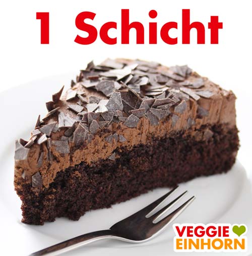 Vegane Schokotorte mit einem Boden Vegane Schokotorte mit einem Boden