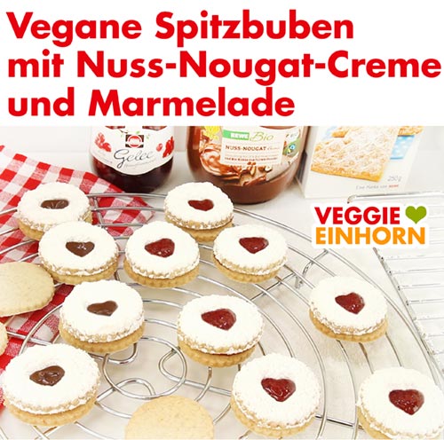 Vegane Spitzbuben mit Nutella und Marmelade Vegane Spitzbuben mit Nutella und Marmelade