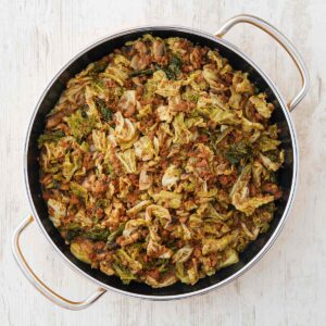 Vegane Wirsing Hack Pfanne