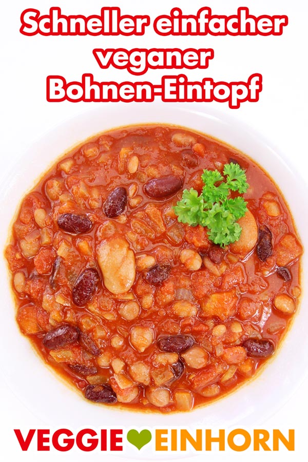 Einfacher veganer Bohneneintopf Einfacher veganer Bohneneintopf