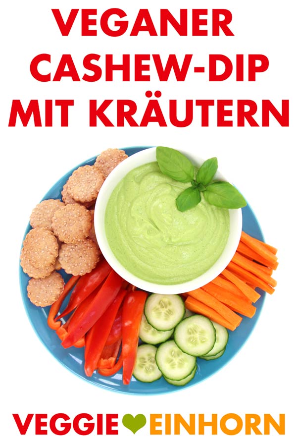Veganer Cashew-Dip mit Kräutern