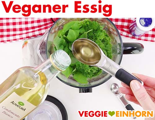 Veganen Essig in Standmixer geben