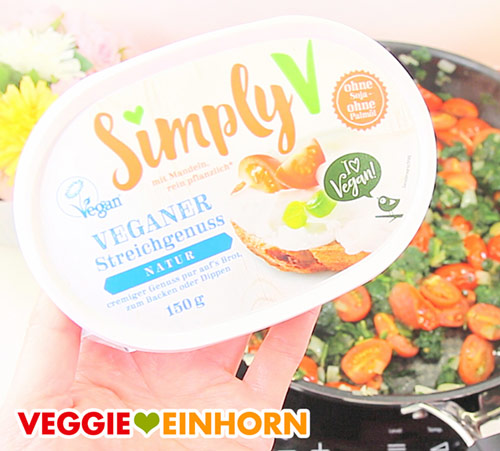 Veganer Frischkäse. Simply V Veganer Streichgenuss natur