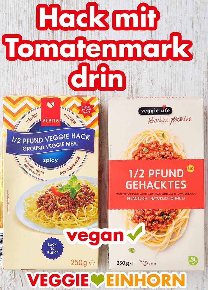 Zwei Packungen vegatarisches Hackfleisch von Tofutown