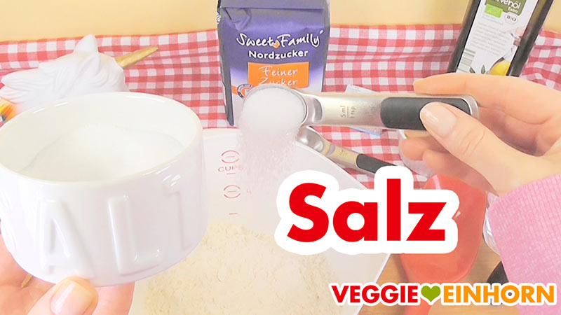 Salz für veganen Hefeteig