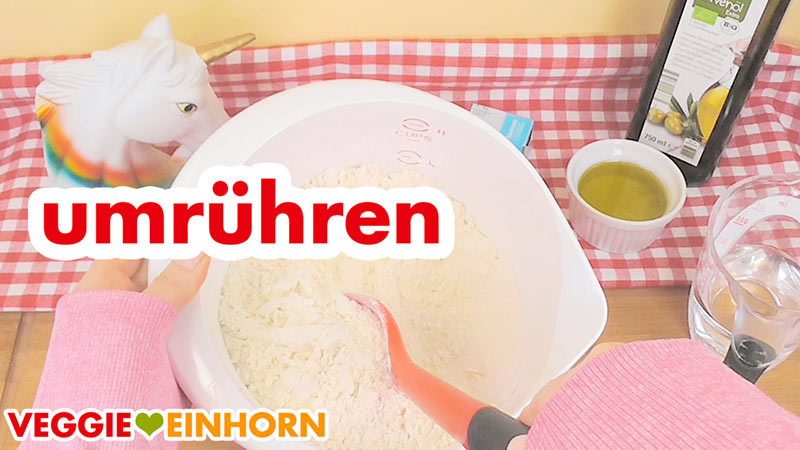 Trockene Zutaten umrühren