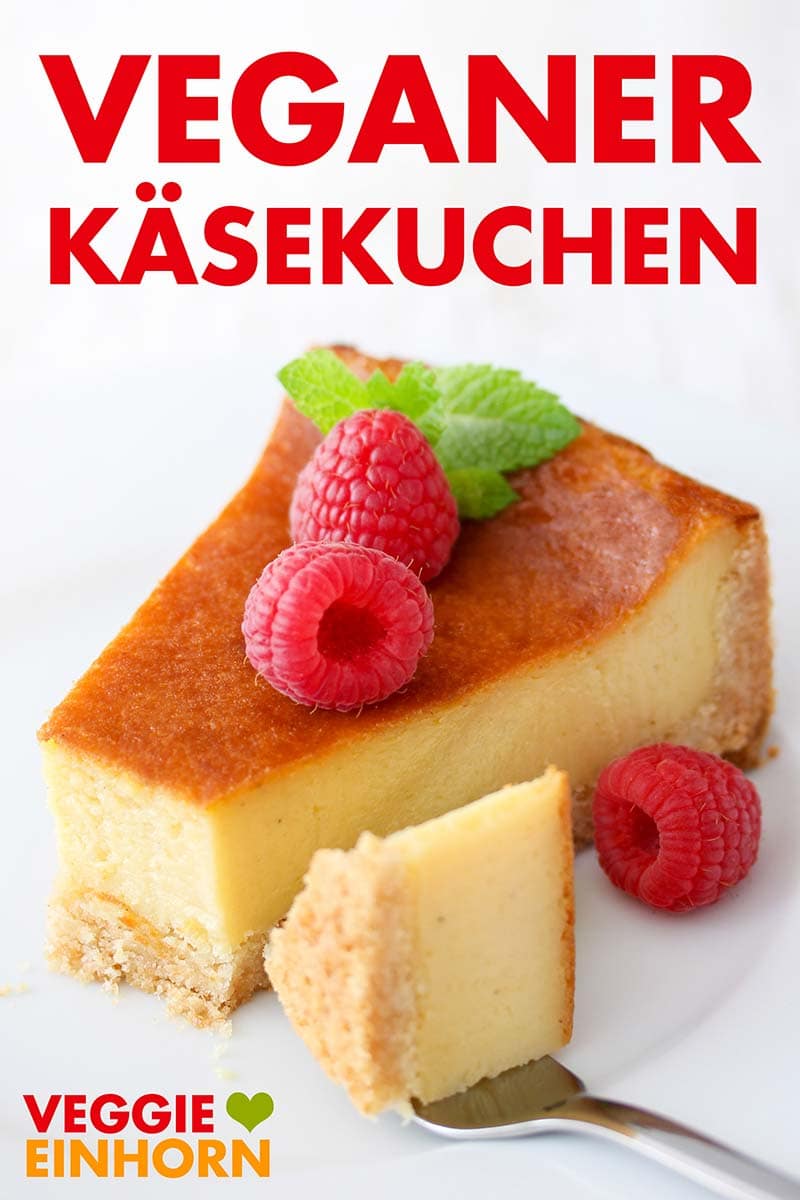 Der vegane Käsekuchen ohne Ei ist sehr beliebt. Veganer Käsekuchen mit Alpro Skyr Style Vanille