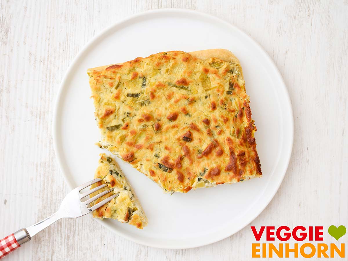 Veganer Lauchkuchen vom Blech 21187