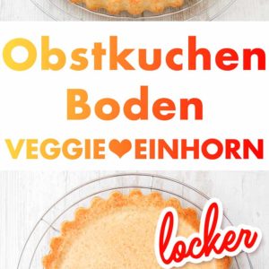 Veganer Obstkuchenboden ohne Ei