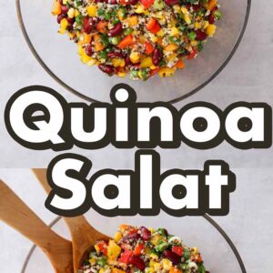Gesunder Quinoa Salat in einer Schüssel