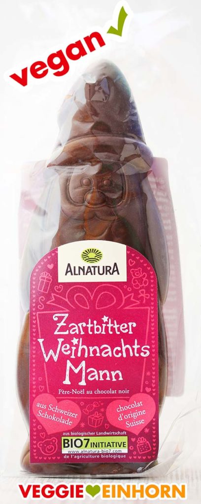 Veganer Schoko Weihnachtsmann von Alnatura