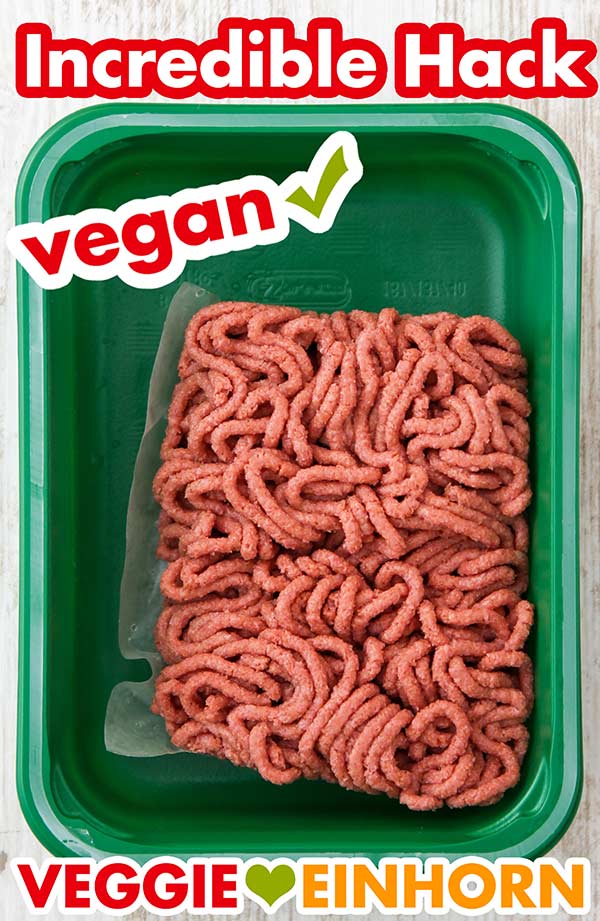 Vegetarisches Hack von Garden Gourmet in der Verpackung