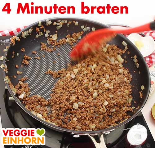 Veganes Hack braten Veganes Hack braten