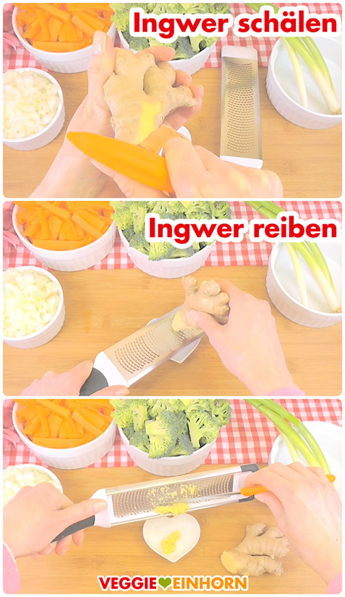 Ingwer reiben