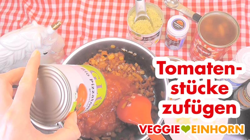 Rezept Schritt für Schritt Anleitung | Einfacher VEGANER BOHNENEINTOPF | Schnell gemacht mit Bohnen und Tomaten aus der Dose | Veganes Rezept