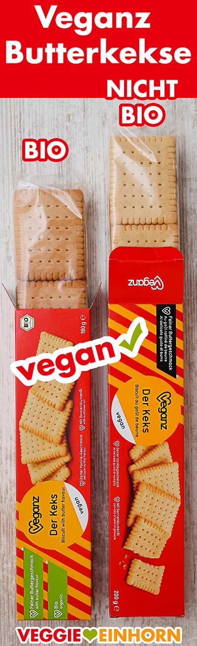 Veganz Butterkekse Zwei Packungen vegane Butterkekse von Veganz