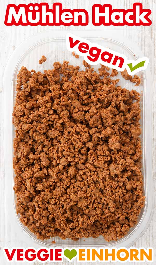 Veganes Hack von Rügenwalder Mühle in der geöffneten Packung