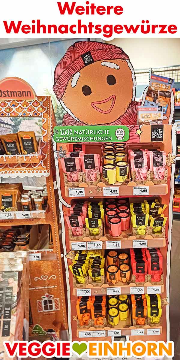 Weihnachtsgewürze von Just Spices im Edeka Markt Weihnachtsgewürze von Just Spices im Supermarkt
