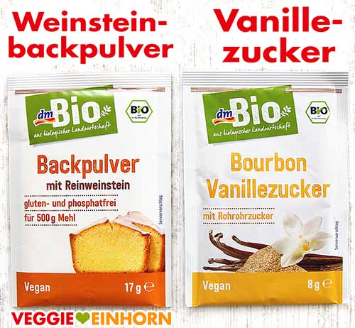Weinsteinbackpulver und Vanillezucker