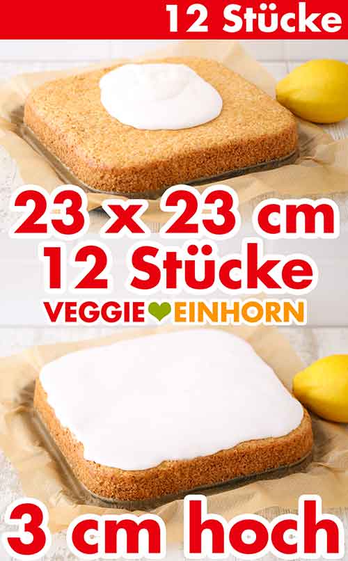 Zitronenkuchen aus der quadratischen Springfrom Zitronen Blechkuchen mit Zitronenguss aus quadratischer Springform