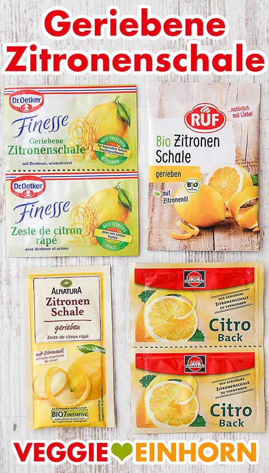 Zitronenabrieb zum Kaufen Zitronenabrieb von Dr. Oetker und anderen Marken