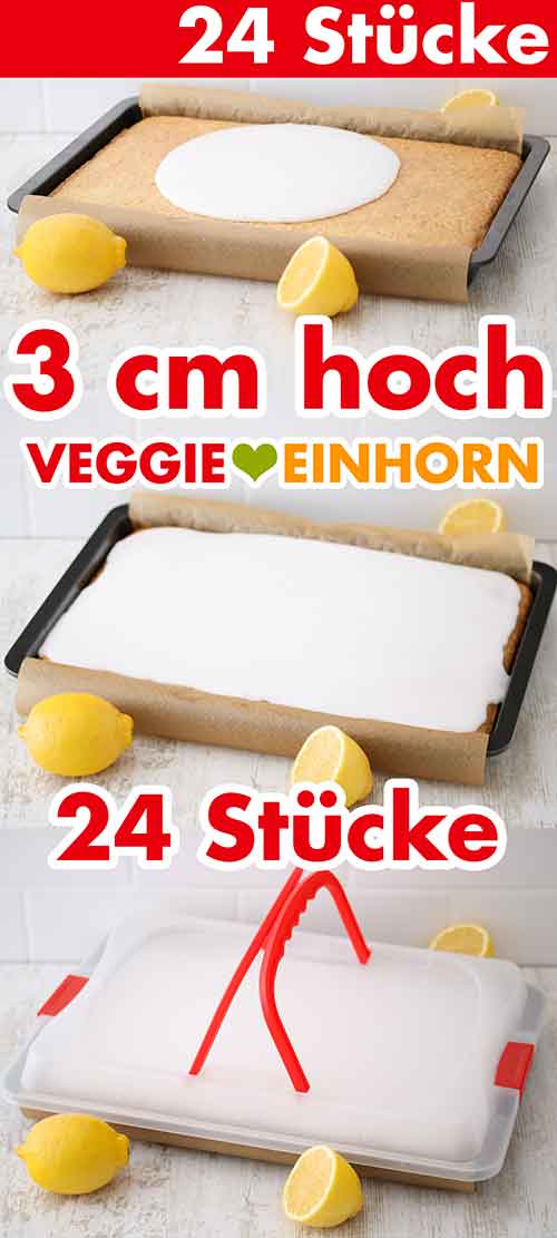 Kuchenblech mit Zitronenkuchen Kuchenblech mit veganem Zitronen Blechkuchen