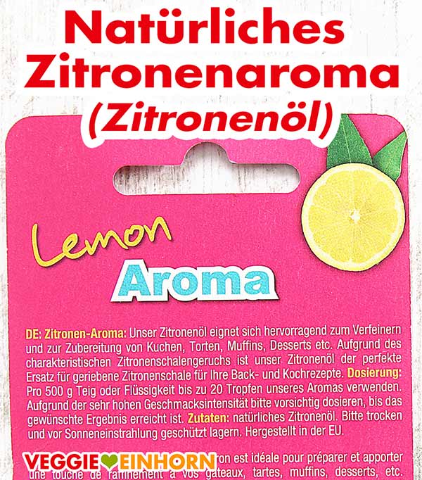 Zutaten Zitronenaroma Zitronenöl