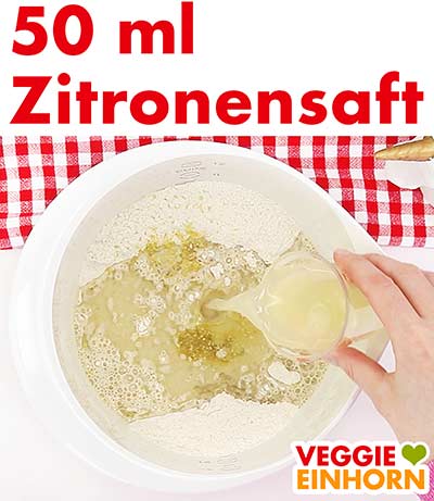Zitronensaft zufügen Zitronensaft zufügen