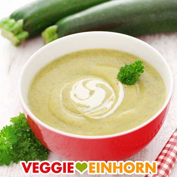 Zucchinisuppe mit Kartoffeln vegan
