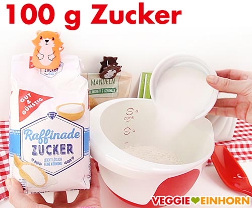 Zucker zufügen für Plätzchen Teig Zucker zufügen für Plätzchen Teig