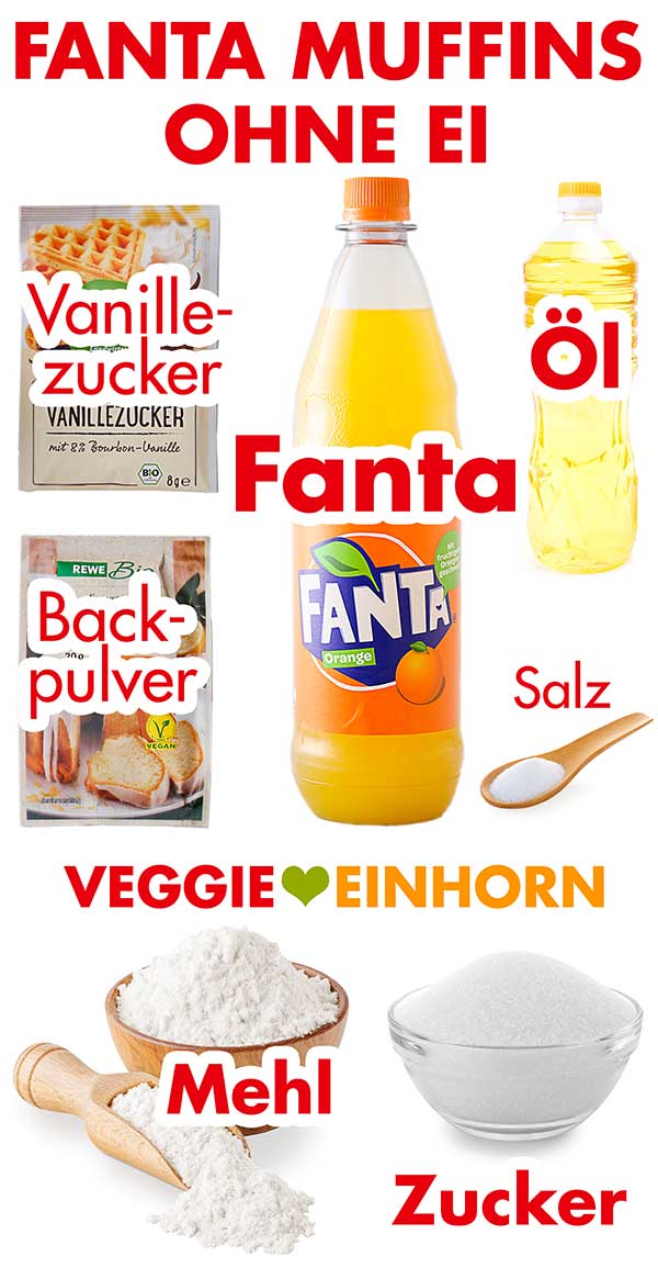 Zutaten für Fanta Muffins Zutaten für Fanta Muffins