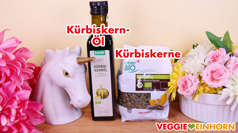 Kürbiskernöl und Kürbiskerne