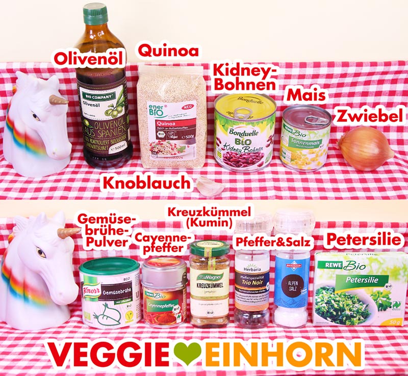 Einfache QUINOA-BOHNEN-MAIS Pfanne | Schnelles veganes Rezept | glutenfrei + ohne Soja | REZEPT mit VIDEO