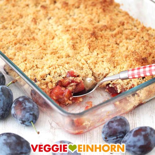 Zwetschgen Crumble mit Streuseln