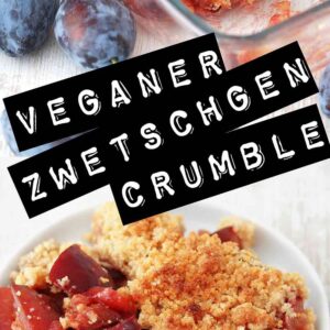 Zwetschgen Crumble mit gemahlenen Mandeln Pinterest