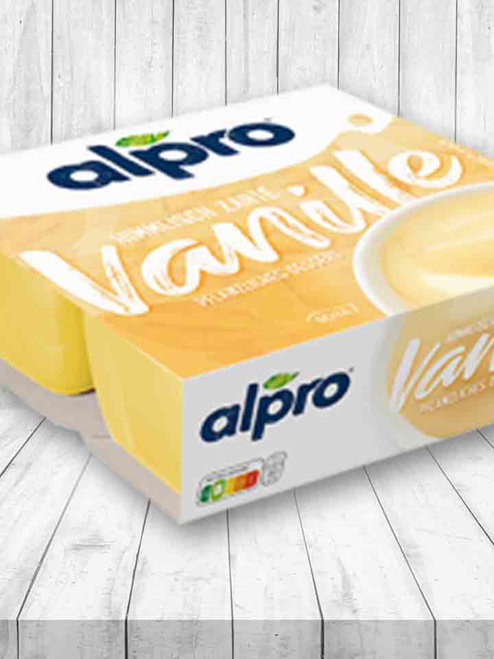Packung alpro Vanille Pudding